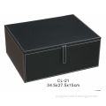 2014 Black Leather Cardboard Storage Box (CL-21)